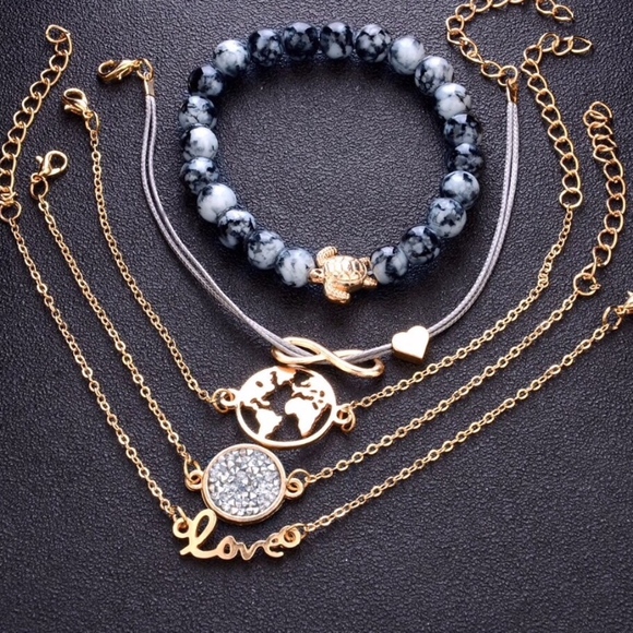 NWT Stunning 5 pc. Bracelet Set - Picture 2 of 6